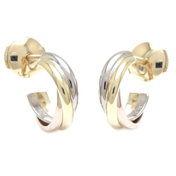 CARTIER Trinity hoop earrings B8017100 K18 three color gold 291214