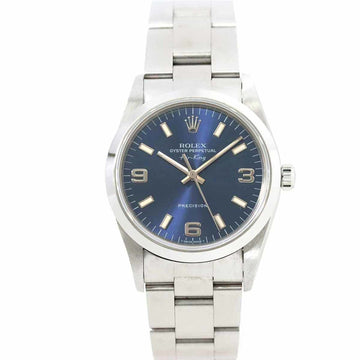 Rolex Air King 14000 U men's watch blue dial automatic winding