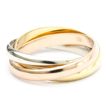 CARTIER Trinity Pink Gold [18K],White Gold [18K],Yellow Gold [18K] Fashion No Stone Band Ring Gold