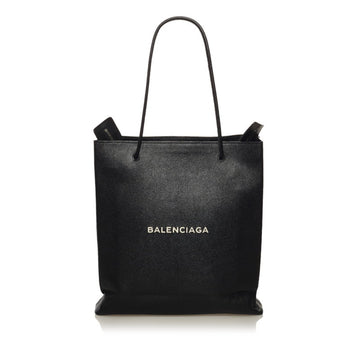 Balenciaga North South Bag M Tote 482545 Black Leather Ladies BALENCIAGA