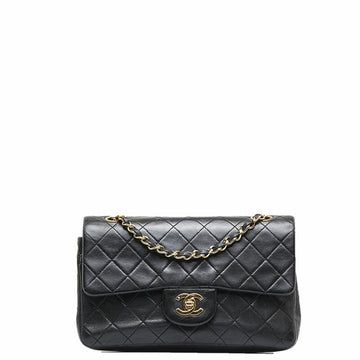 Pre-owned Chanel Medium Classic Double Flap Bag Black Velvet Ruthenium  Hardware