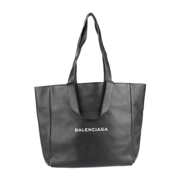 BALENCIAGA shopping tote bag 485330 calf leather black 2WAY handbag shoulder