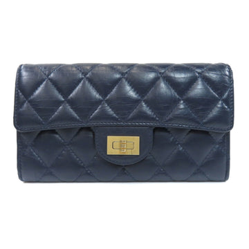 Chanel Matrasse Long Wallet Leather Ladies CHANEL