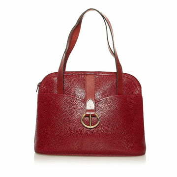 Christian Dior Dior Handbag Red Leather Ladies