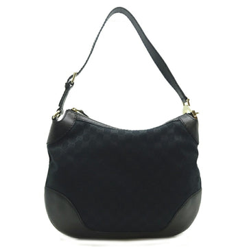 GUCCI Women's Shoulder Bag 211810 GG Canvas Black