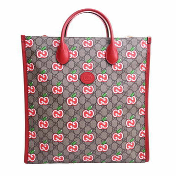 GUCCI GG Apple Long Tote Bag 630355 Beige Red Ladies