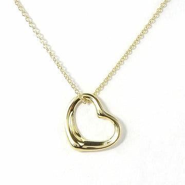 TIFFANY Necklace Pendant Open Heart 750 Approx. 3.1g Yellow Gold Elsa Peretti Women's ＆Co. jewelry necklace pendant heart