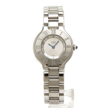 CARTIERWatch  Must 21 Vantian SM SS Silver Dial Women's Quartz Wristwatch W10109T2