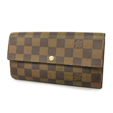 LOUIS VUITTON[3ca0411] Auth  Long Wallet Damier Portefeuille Sara N61734 Unisex