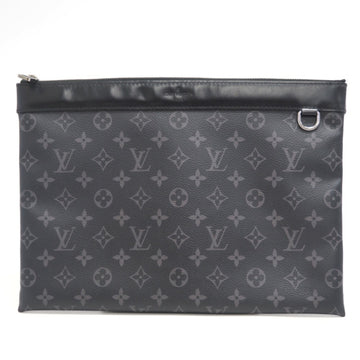 LOUIS VUITTON M62291 Pochette Discovery PM Monogram Eclipse Clutch Bag Black Men's