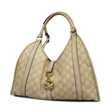 GUCCI[3zb2493] Auth  tote bag  sima 203494 leather ivory gold metal