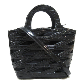 BALENCIAGA Neo Basket 2wayShoulder Bag Black enamel