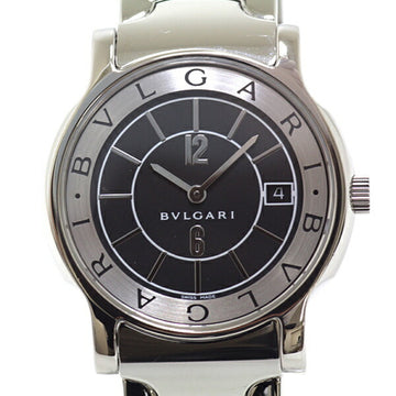 Bvlgari Men's Watch Solo Tempo ST35S Black Dial Quartz