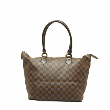 LOUIS VUITTON Damier Saleya MM Handbag Tote Bag N51188 Ebene Brown PVC Leather Ladies