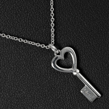 TIFFANY&Co. Heart Key Necklace Silver 925