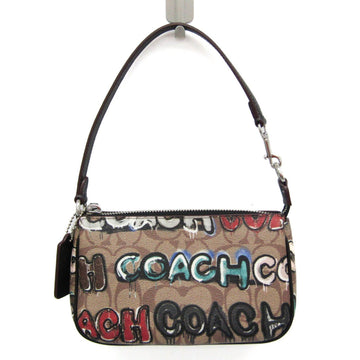 COACH Signature ×MINT+SERF Nolita 19 CM240 Women's Leather,PVC Handbag Beige,Black,Brown,Multi-color