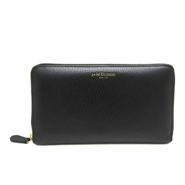 J&M DAVIDSON Women's Leather Long Wallet [bi-fold] Black