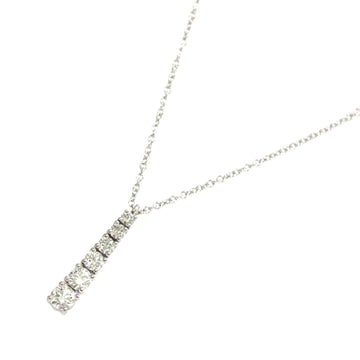 TIFFANY&CO. diamond necklace 40cm Pt platinum Diamond Necklace