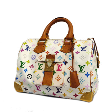 LOUIS VUITTONAuth  Monogram Multicolore Speedy 30 M92643 Women's Handbag Blanc