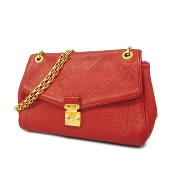 LOUIS VUITTONAuth  Monogram Empreinte Saint Germain PM M48949 ShoulderBag Cerise