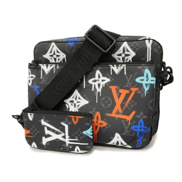 LOUIS VUITTONAuth  Monogram Eclipse Trio Messenger M30848 Men's Shoulder Bag