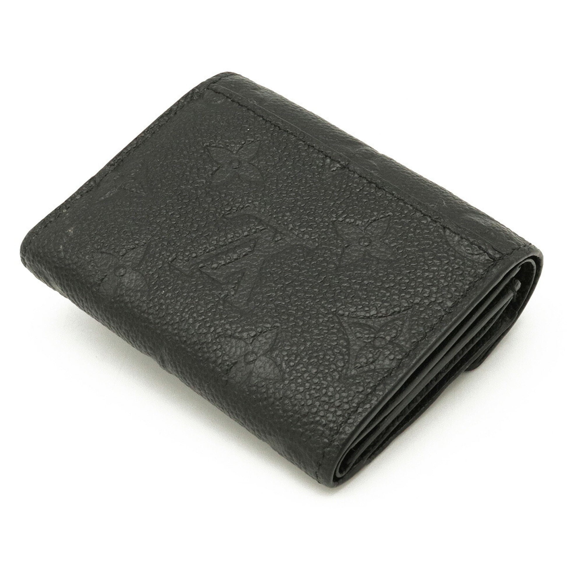 Auth LOUIS VUITTON Zoe Wallet M62935 Black Monogram Empreinte