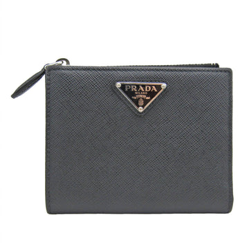 PRADA Saffiano 1ML050 Men,Women Leather Wallet [bi-fold] Black