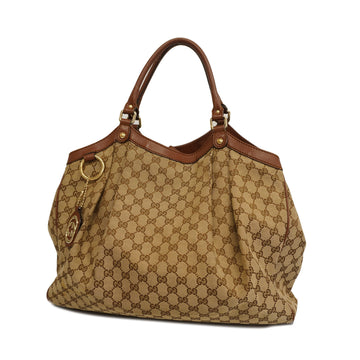 GUCCI GG Canvas Tote Bag Suki 211943 Women's Tote Bag Beige,Brown