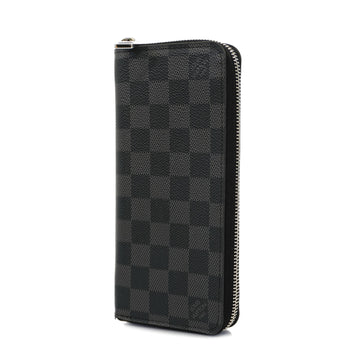 LOUIS VUITTONAuth  Damier Graphite Zippy Wallet Vertical N63095