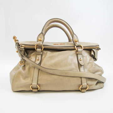 MIU MIU Women's Leather Handbag,Shoulder Bag Cream