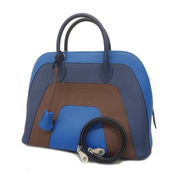 HERMESAuth  Bolide 2way Bag Bolide 1923 30 Night Rainbow Z Engraved Vo Epson Blue France/Blue Saphir/Rouge Serie Swift Leather