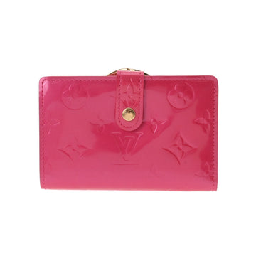 LOUIS VUITTON Vernis Portefeuillevienois Wallet Fuchsia Pink M91254 Women's Bifold