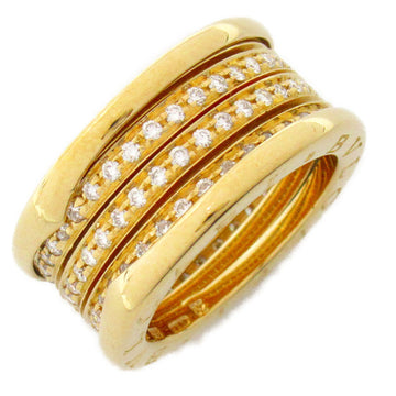 BVLGARI B-zero1 B zero one diamond ring 4 bands Ring Clear K18 [Yellow Gold] Clear