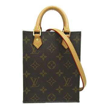 LOUIS VUITTON Petit Sac Plat Brown Monogram PVC coated canvas M81295