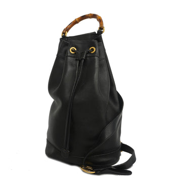 GUCCIAuth  Bamboo Shoulder Bag 003 2113 0036 Women's Leather Black