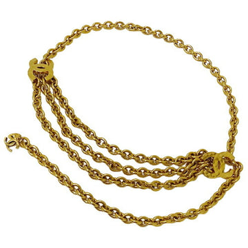 CHANEL belt ladies chain gold here mark