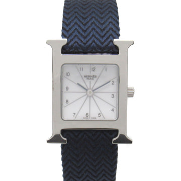 HERMES H watch Wrist Watch watch Wrist Watch HH1.210 Quartz White Stainless Steel Leather belt