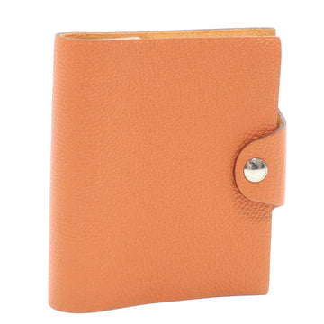 HERMES Ulysse Notebook Cover Orange Togo P Engraved Made Around 2012  Leather Memo Butterfly Note Ladies Men's