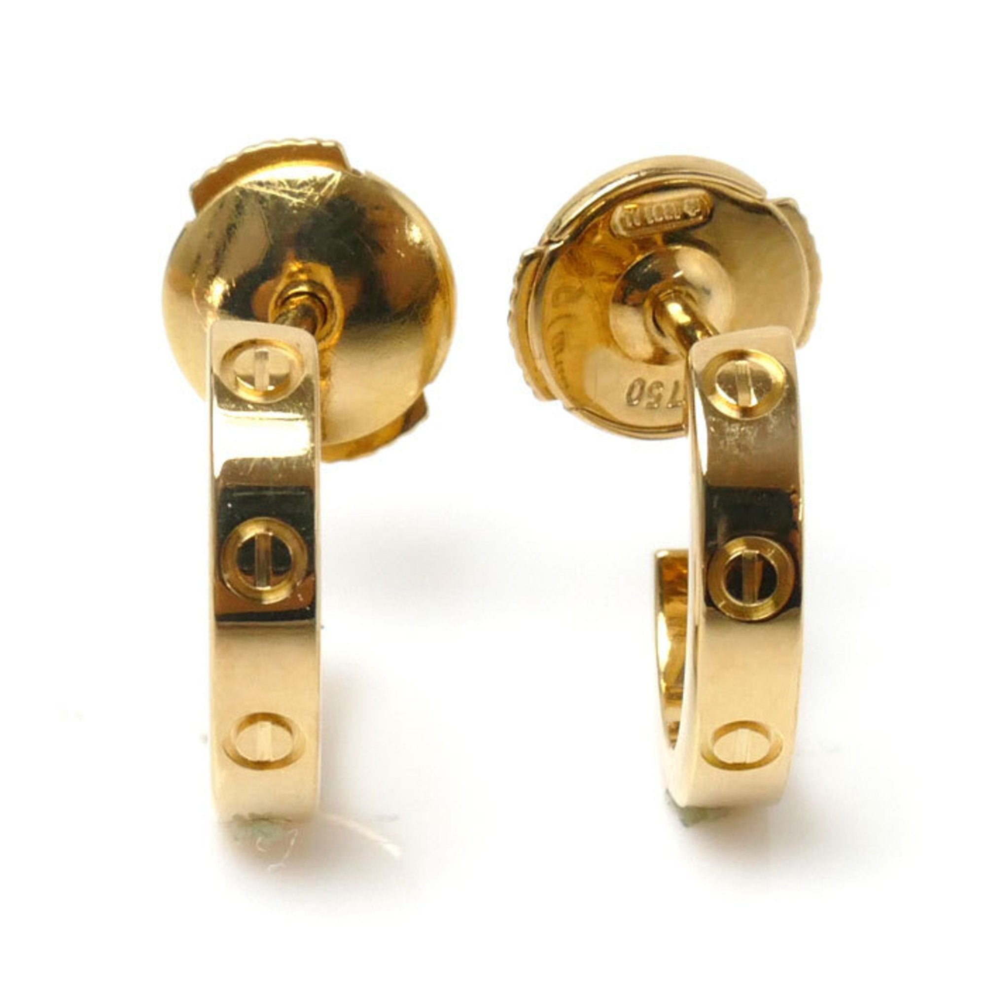 Cartier love earrings on sale yellow gold