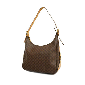 CELINE shoulder bag macadam brown ladies