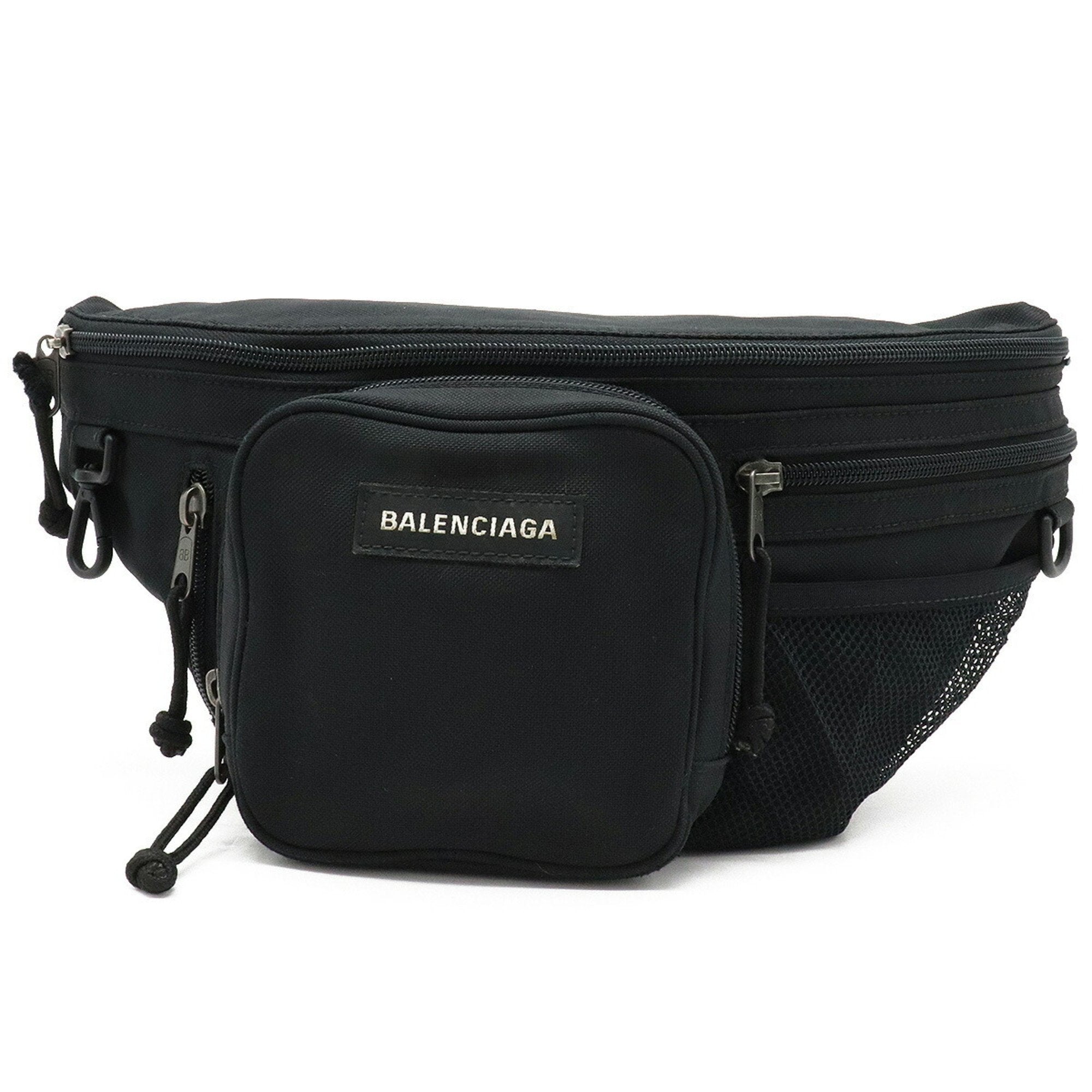 Bag Balenciaga Explorer body bag belt waist pouch hip nylon canvas bla