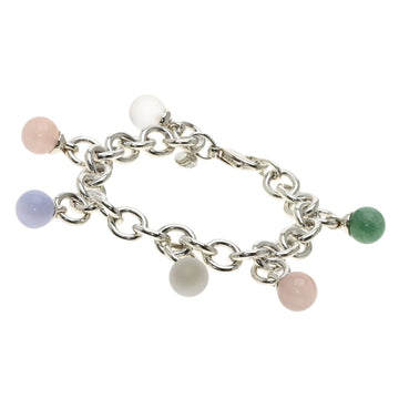 TIFFANY multi-stone link bracelet silver ladies &Co.