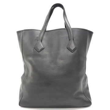 HERMES Men's Leather Tote Bag Black