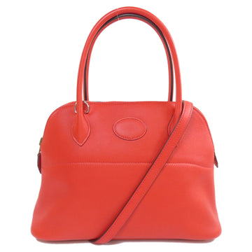 HERMES Bolide 27 Tomato Handbag Swift Ladies