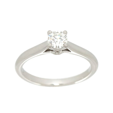Cartier solitaire diamond 0.30ct H/VS1/3EX #48 ring Pt platinum