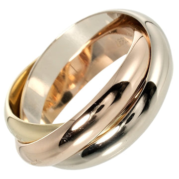 CARTIER Trinity No. 14 Ring 11.68g K18 Gold YG PG WG