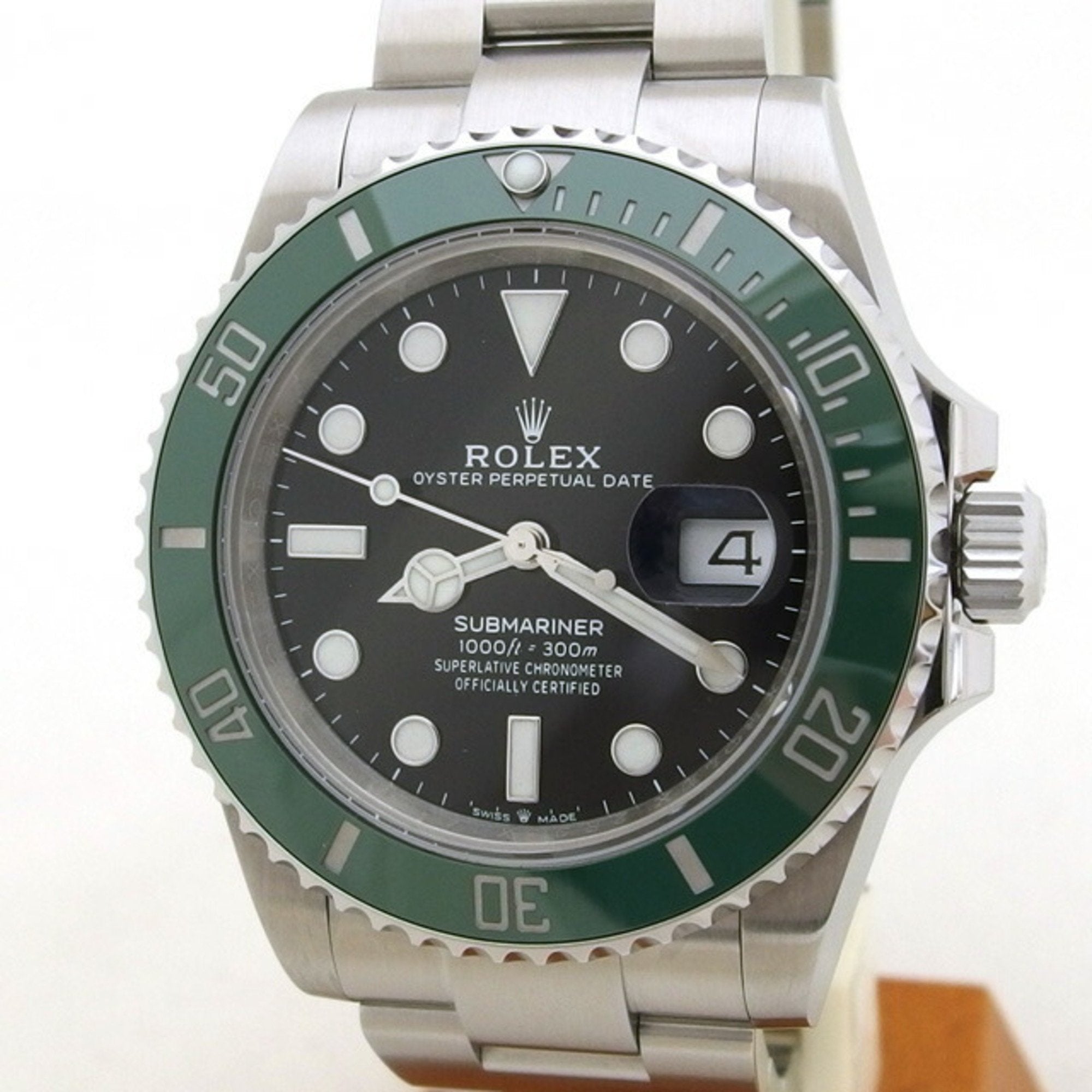 Rolex submariner green 2025 bezel black dial