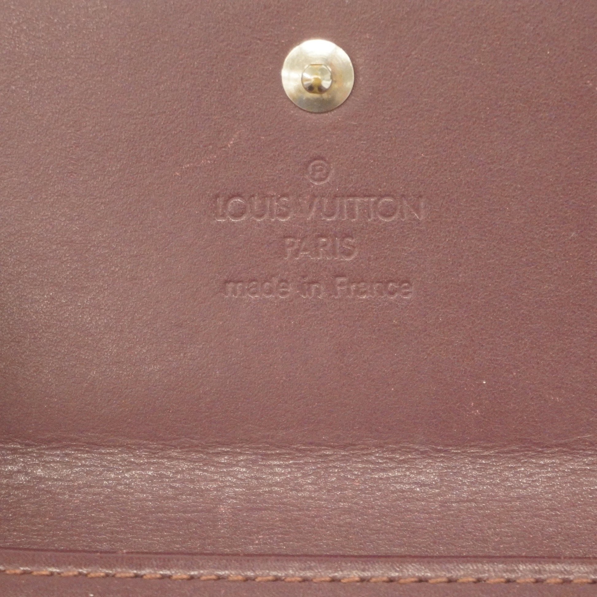Auth Louis Vuitton Monogram Mat Portomone Bie Cult Credit M65116