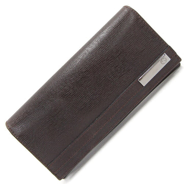 GUCCI Bifold Long Wallet 233112 Dark Brown Leather Member Men's MEN BAR