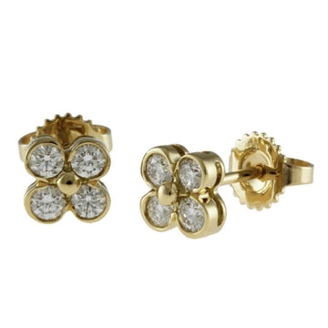 TIFFANY Bezel Set Diamond Earrings 18K Women's &Co.